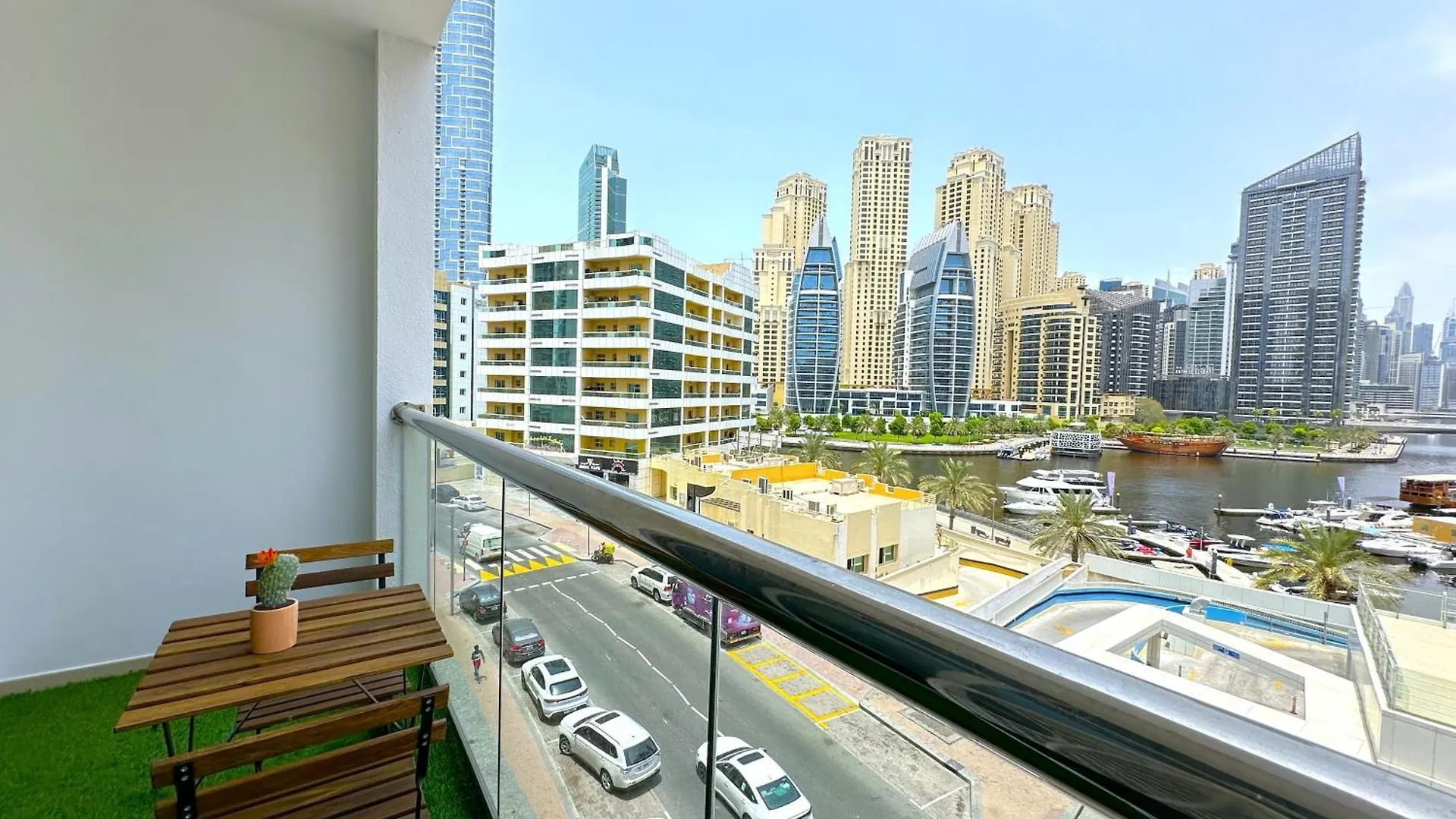 شقة Luxury Studio W Marina View & New Furnishings For 4 Pax دبي